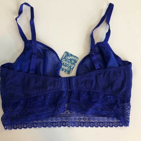 NEW! FP INTIMATELY get off my cloud blue lace bra - Picture 6 of 7